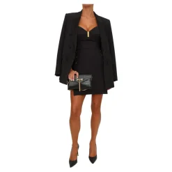 Abito a Bustier in Crêpe Leggero