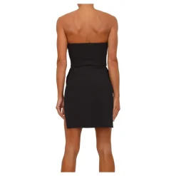 Abito a Bustier in Crêpe Leggero