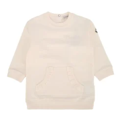 Abito Felpa in Cotone con Logo Ricamato