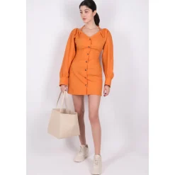 ALYSSA Mini Abito in Popeline