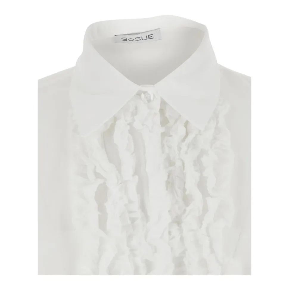 Antonia Slim Ruffle Shirt