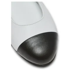 Ballerine bicolore in pelle