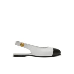 Ballerine bicolore in pelle