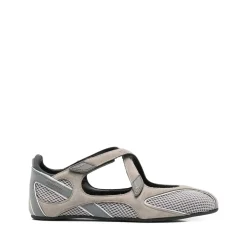 Ballerine Grigio Cenere con Pannelli in Mesh