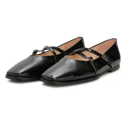 Ballerine in Pelle Albina - Nero
