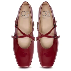 Ballerine in Pelle Albina - Rosse