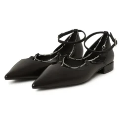Ballerine in Pelle Clara - Nere