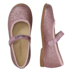Ballerine in pelle con glitter ELANA