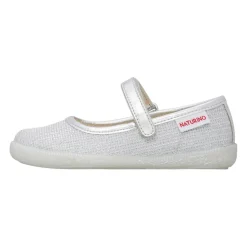 Ballerine in pelle e tessuto laminato PAVIA