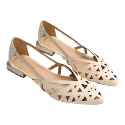 Ballerine in pelle traforata