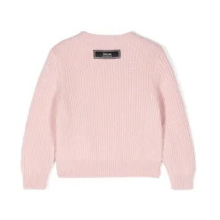 Bambini Maglione Maglia 80s Rosa Polveroso