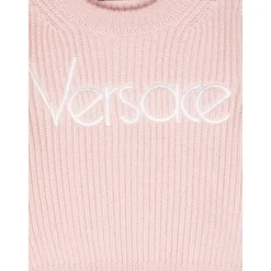Bambini Maglione Maglia 80s Rosa Polveroso