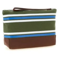 Beauty Case D2 College a Righe in Tela di Cotone