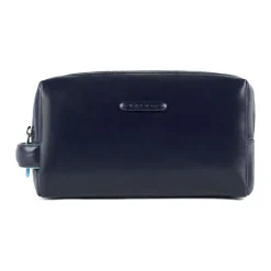 Beauty case in pelle a due scomparti