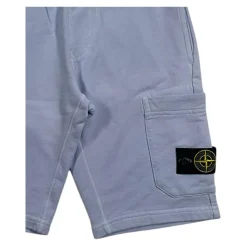 Bermuda Lavanda con Logo Applicato