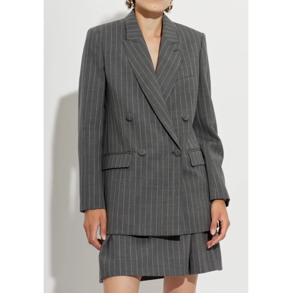 Blazer doppiopetto gessato