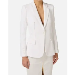 Blazer in double stretch crepe