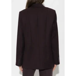 Blazer in Lana con Doppio Spacco
