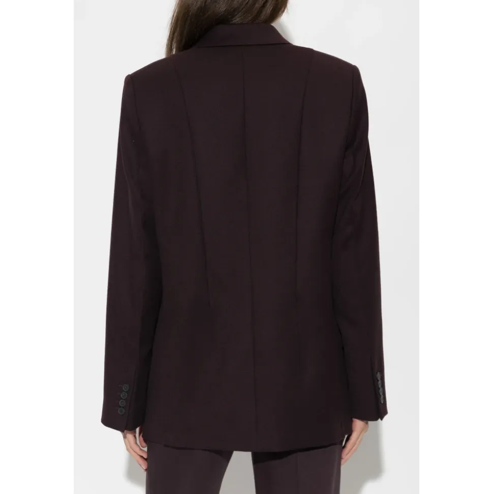 Blazer in Lana con Doppio Spacco