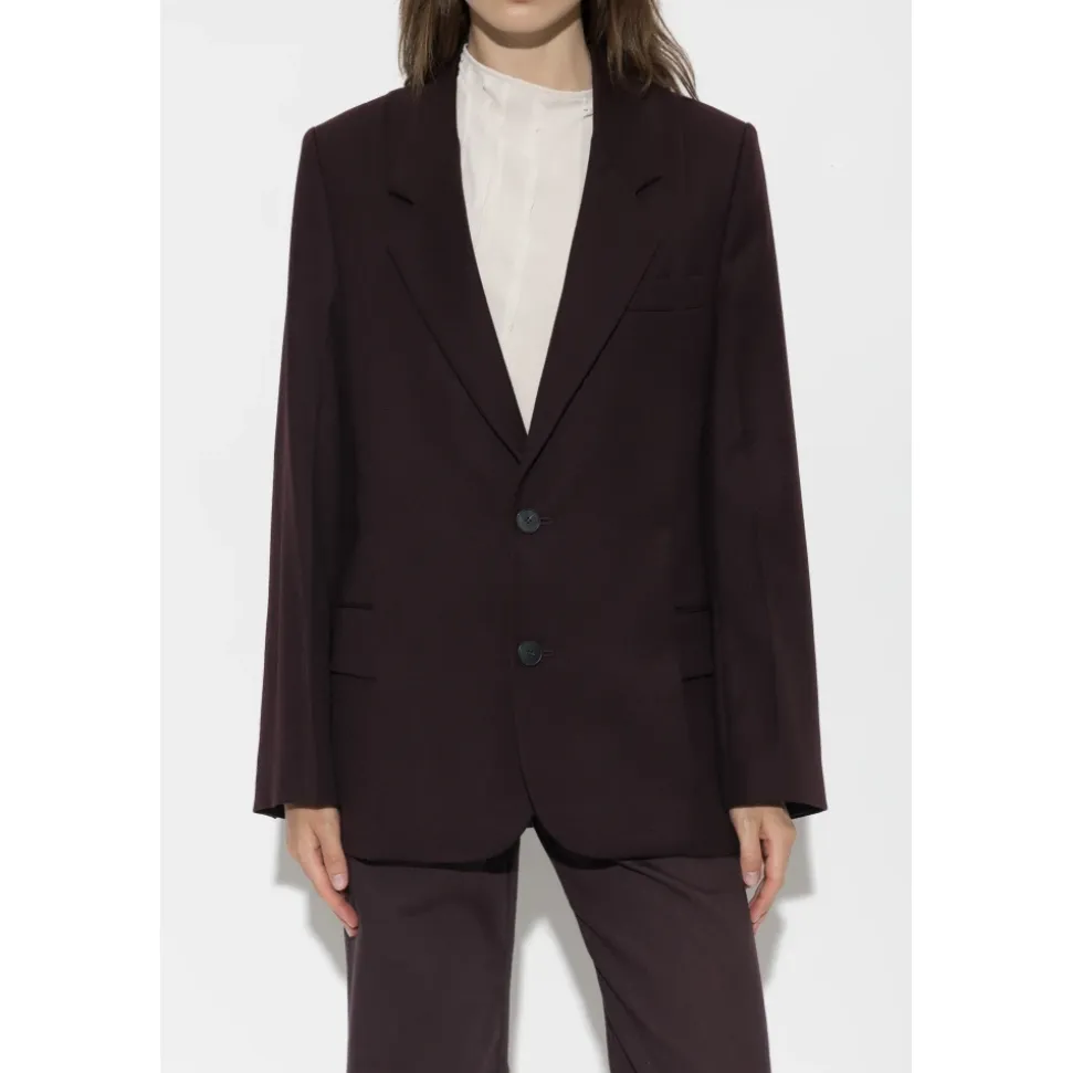 Blazer in Lana con Doppio Spacco