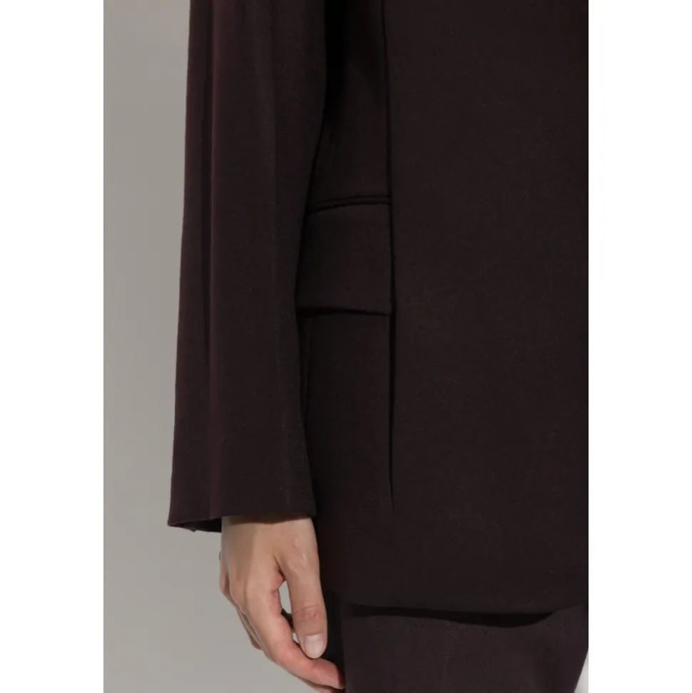 Blazer in Lana con Doppio Spacco