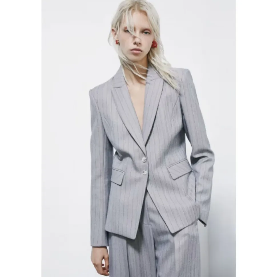 Blazer slim gessato