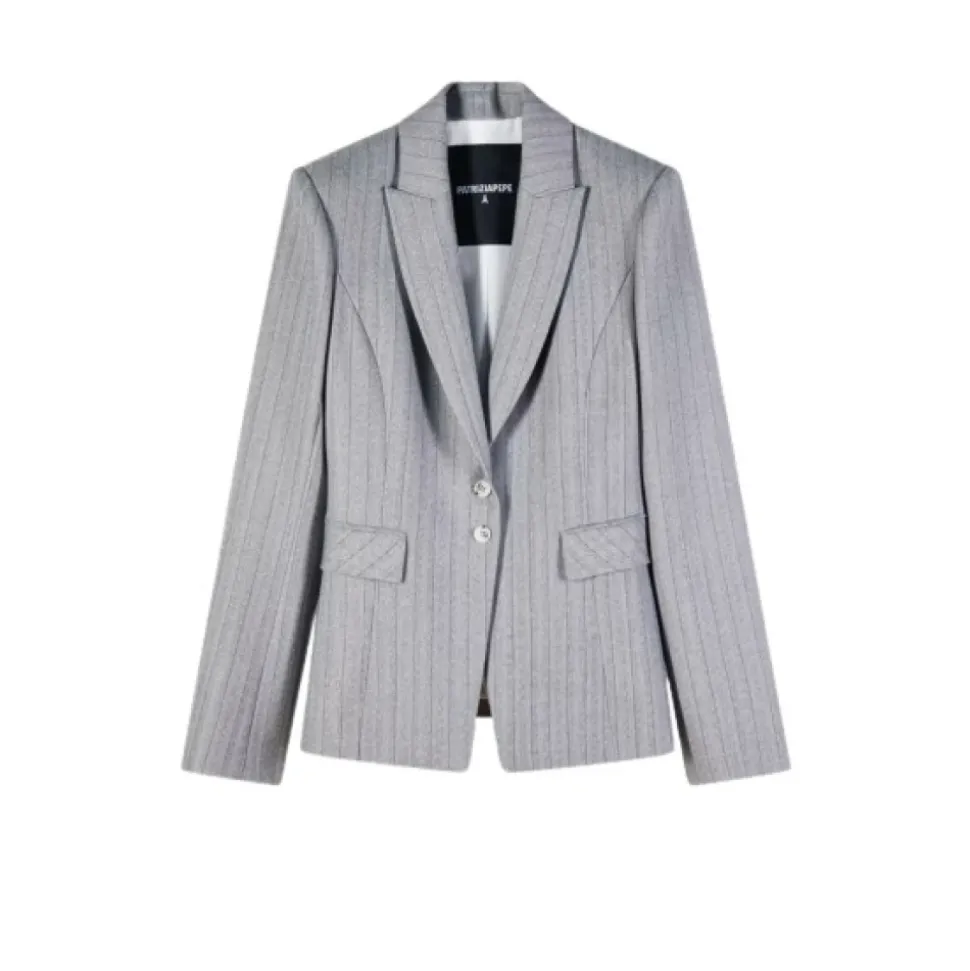Blazer slim gessato