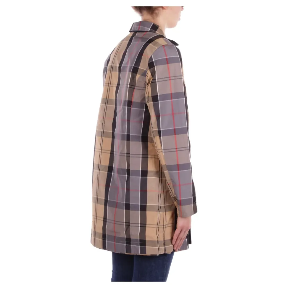 Blu Cappotto Reversibile Logo Frontale Bottone