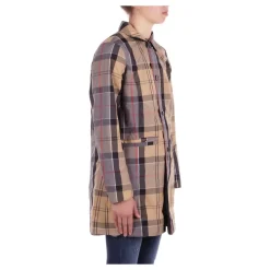 Blu Cappotto Reversibile Logo Frontale Bottone