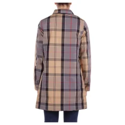 Blu Cappotto Reversibile Logo Frontale Bottone