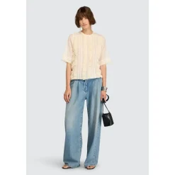 Blusa Amanda di Semicouture in mussola di cotone