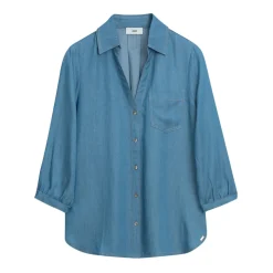 Blusa casual con effetto lavato