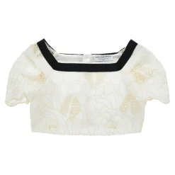 Blusa con Scollo Quadrato e Pizzo