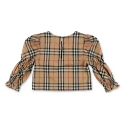 Blusa Popeline a Quadri Sofisticata