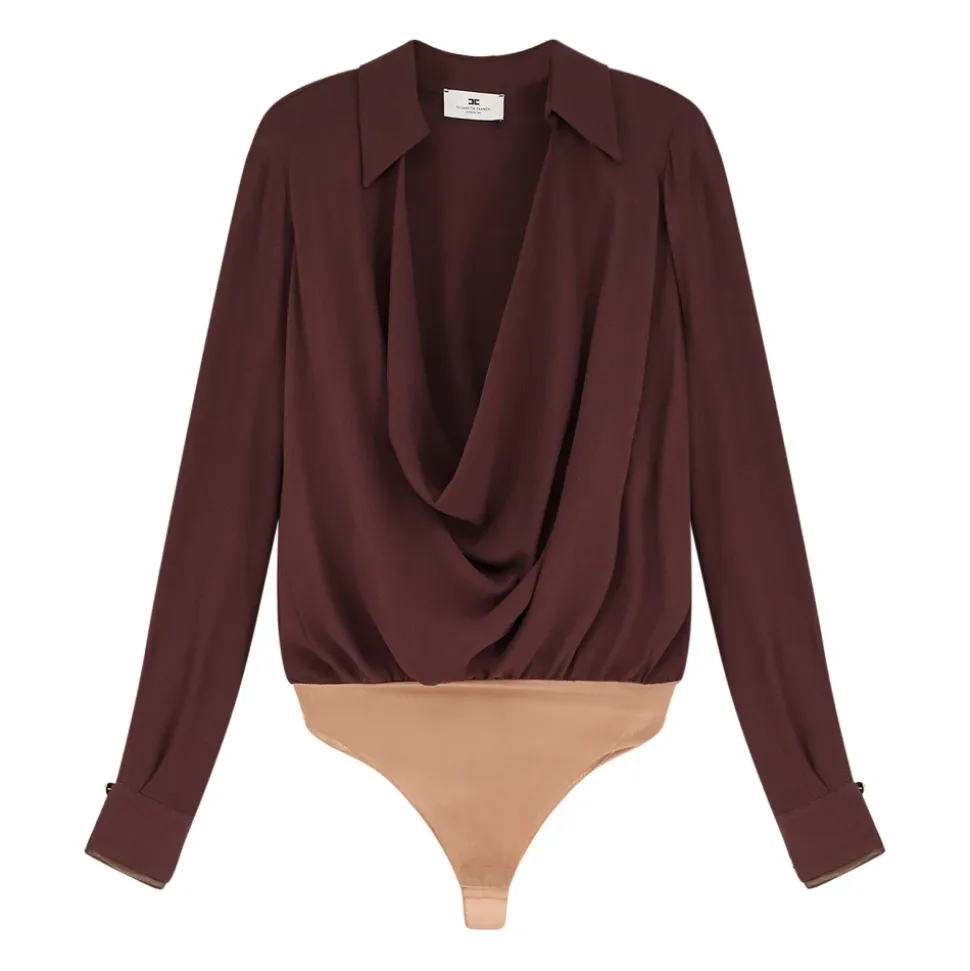 Body Scollo Drappeggiato