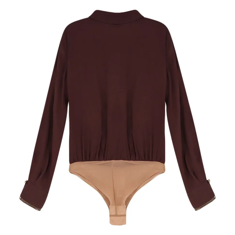 Body Scollo Drappeggiato