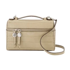 Borsa a mano Slim Romy con stampa coccodrillo
