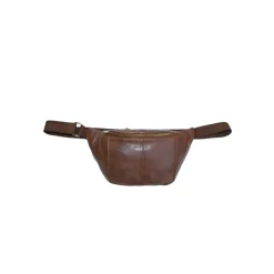 Borsa a Marsupio in Pelle Cognac Scuro