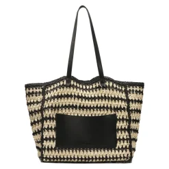 Borsa a spalla estiva in rafia