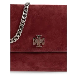 Borsa a spalla Kira Turnlock in camoscio