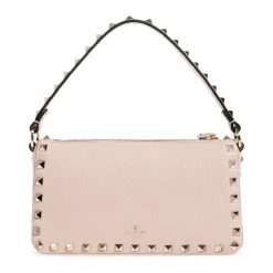 Borsa a spalla Rockstud piccola in pelle