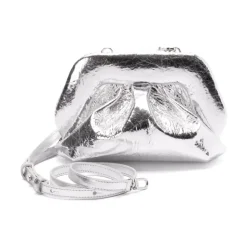 Borsa a Tracolla in Ecopelle Argento
