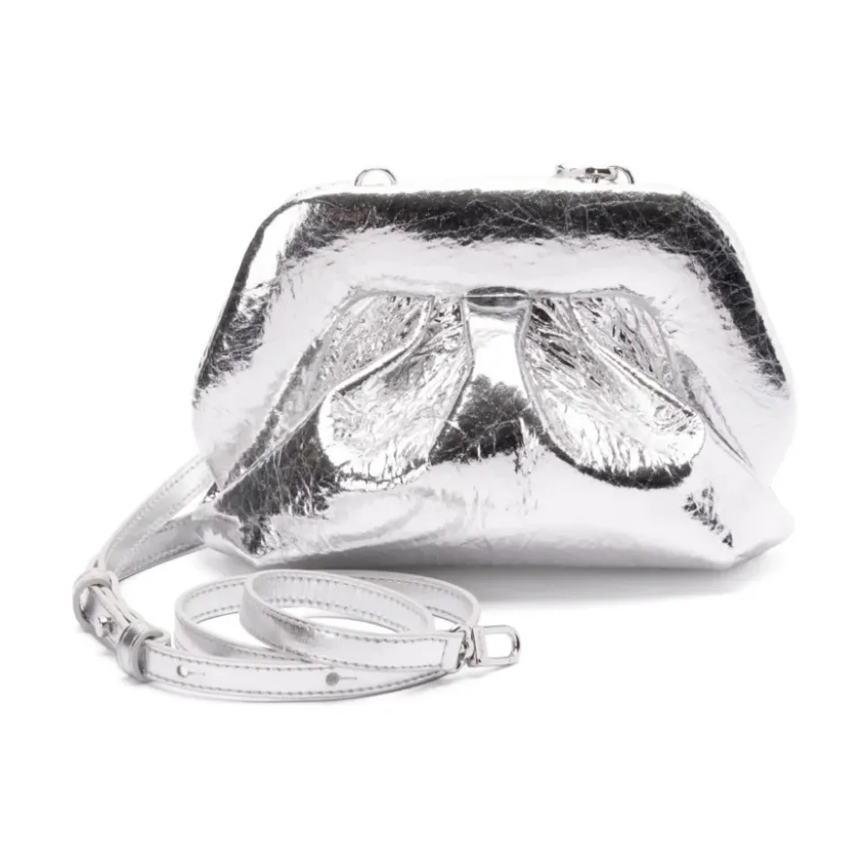 Borsa a Tracolla in Ecopelle Argento