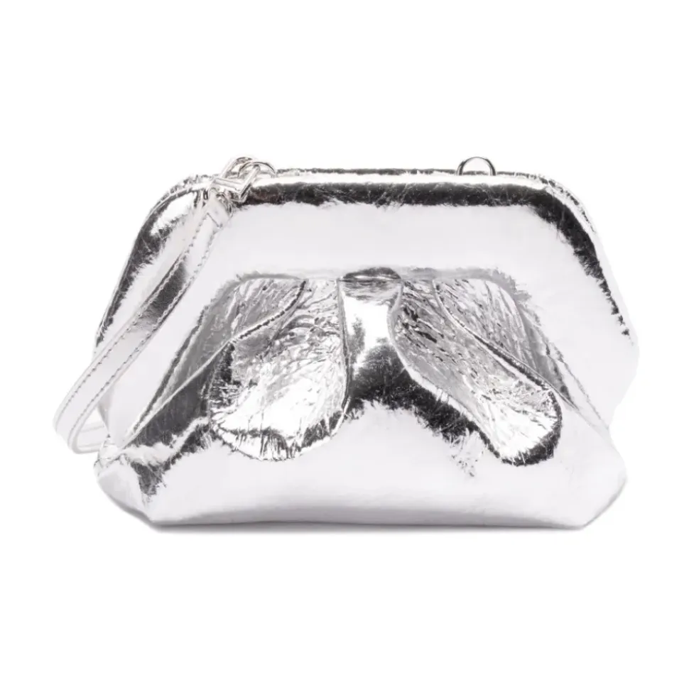 Borsa a Tracolla in Ecopelle Argento