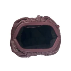 Borsa a tracolla in pelle intrecciata Bordeaux
