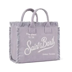 Borsa da mare piccola Colette Lilla Frange