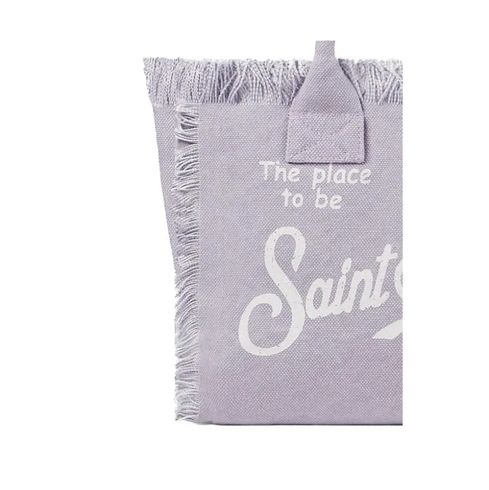 Borsa da mare piccola Colette Lilla Frange