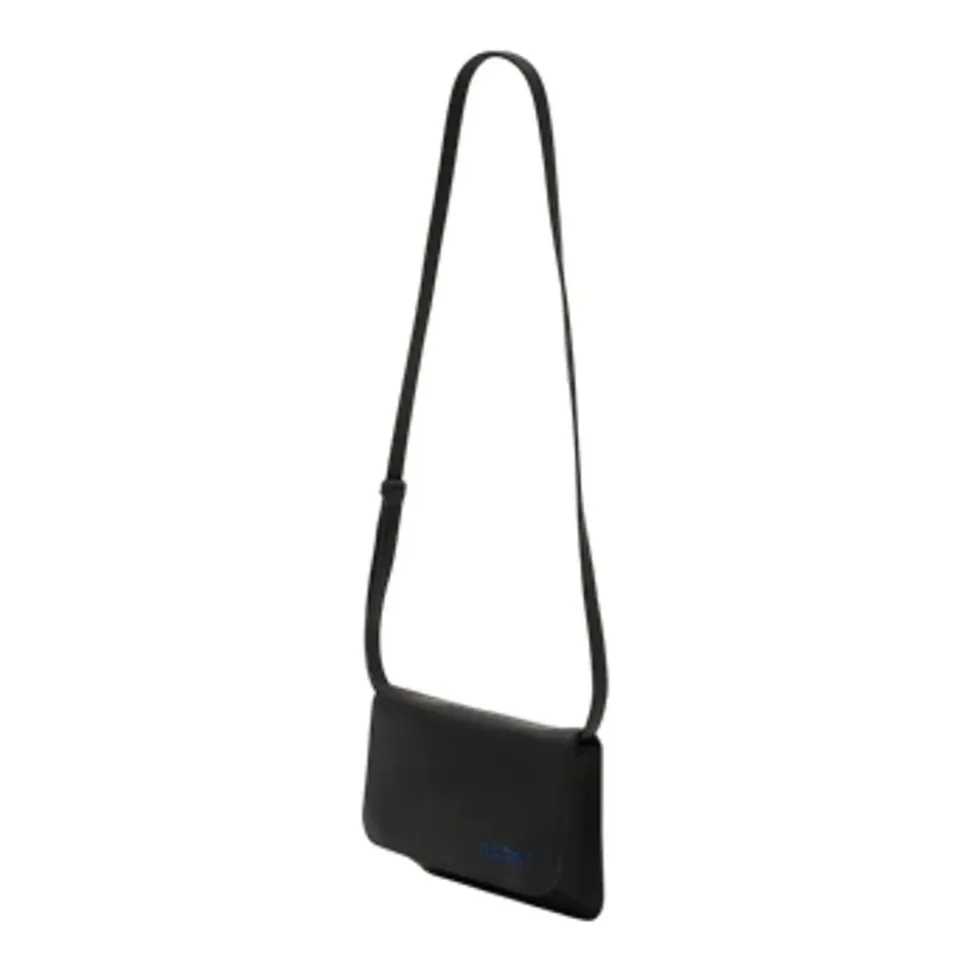 Borsa in Pelle di Vitello con Logo Mending