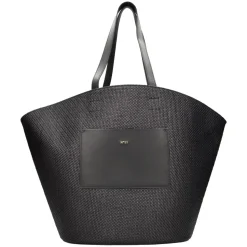 Borsa in Pelle e Rafia