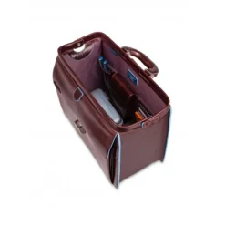Borsa Medico in Pelle Blu Square